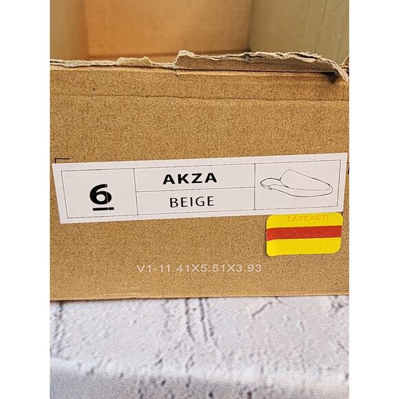 Journee Collection Womens Akza Backless Slip On Sandle Beige Size 6 New - Picture 6 of 6